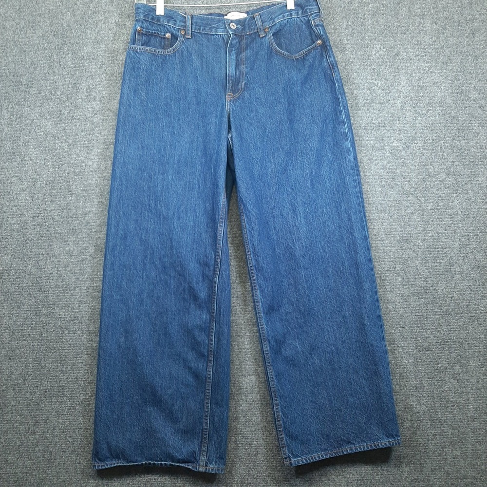 Abercrombie & Fitch The Ultra Loose Low Rise Jeans 30 Blue Women Wide Leg Baggy
